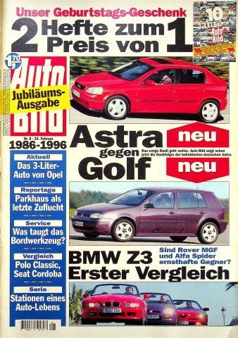 Deckblatt Auto Bild (08/1996)